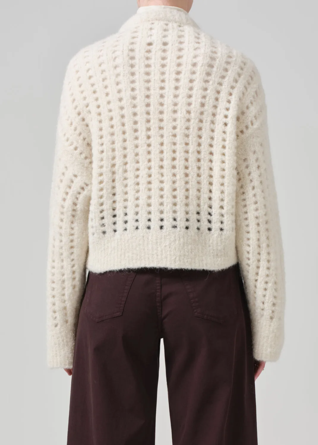 Ailani Crewneck Sweater in Cream