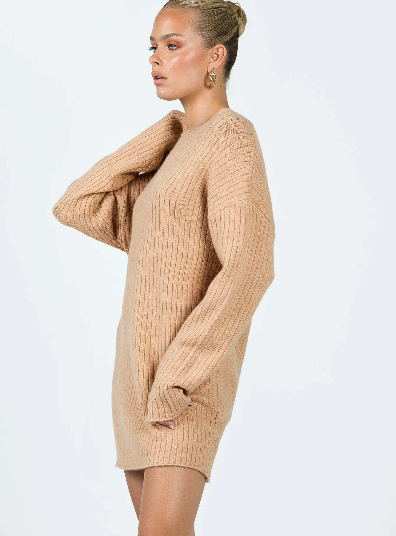 Alivia Sweater Dress Beige