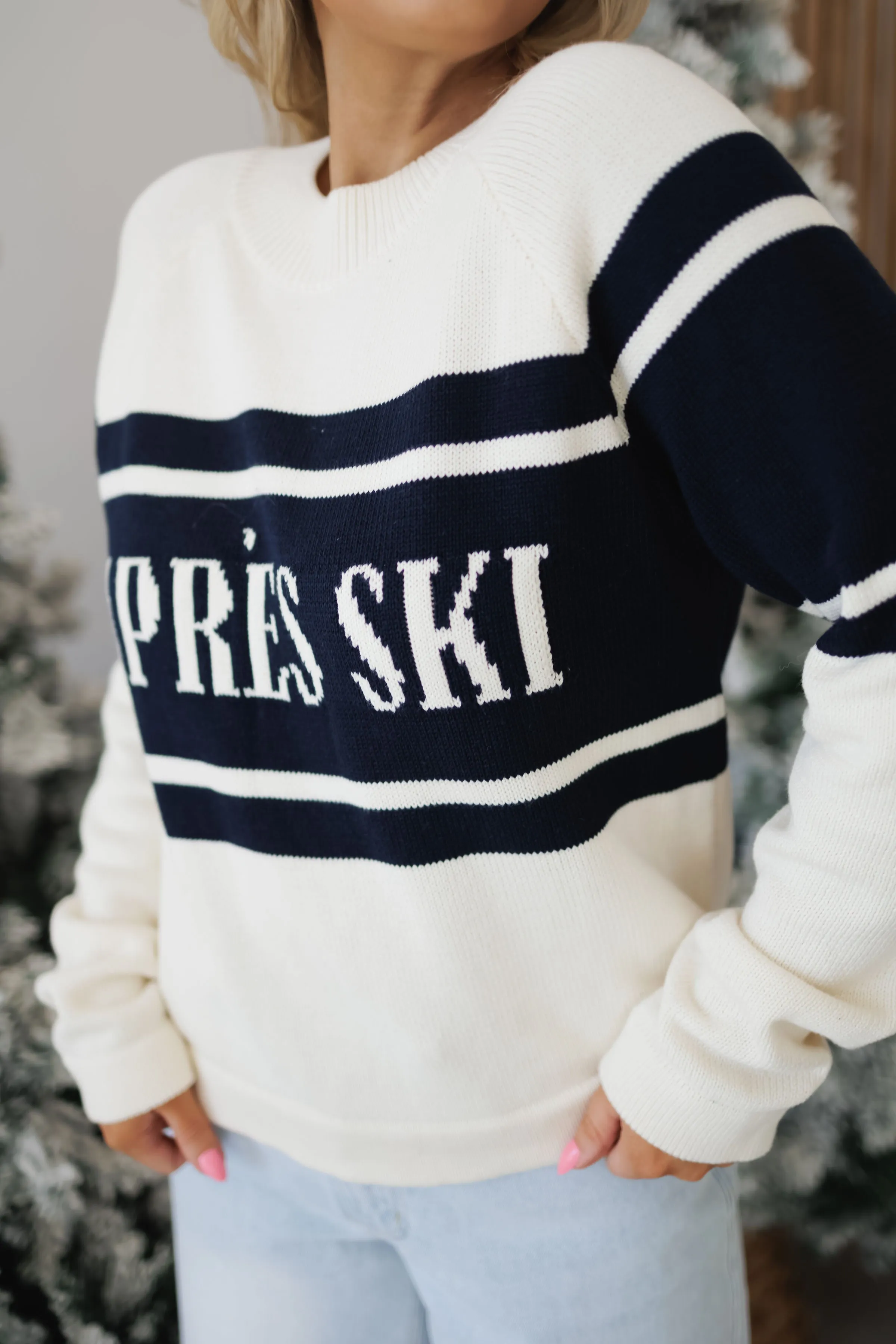 Apres Ski Sweater - Cream/Navy