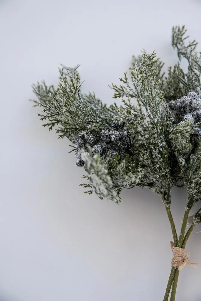 Artificial juniper and berry bundle