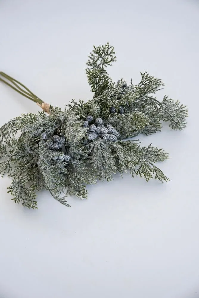 Artificial juniper and berry bundle