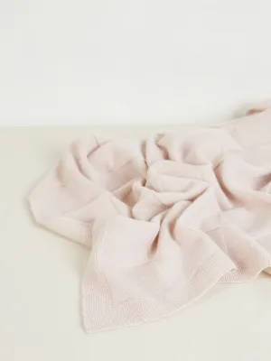 Basketweave Blanket | Blush Pink