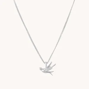 Bird Silver Pendant With Chain W.