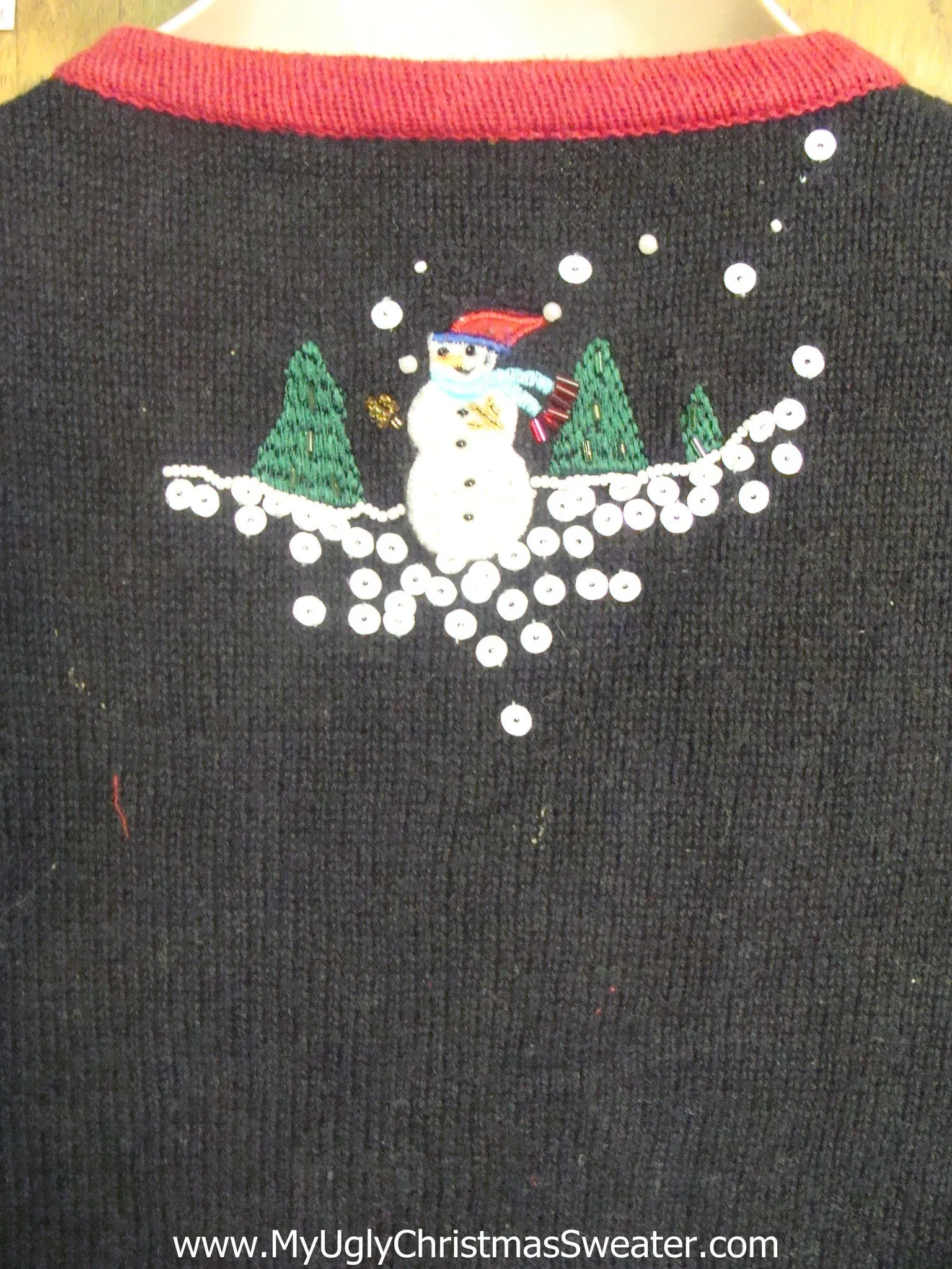 Bling Snowman Holiday Ugly Christmas Sweater Vest