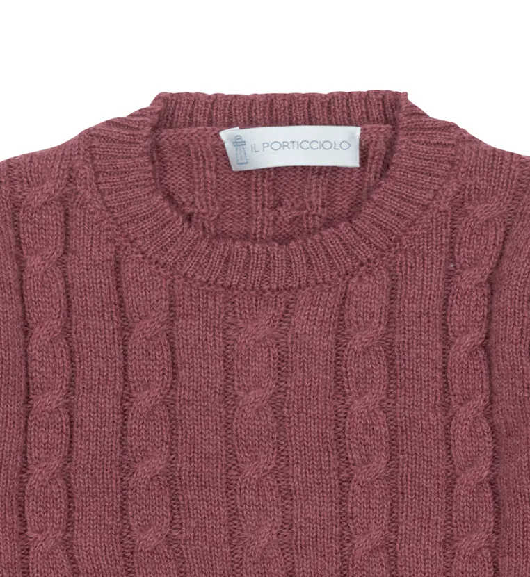 Cable Knit Jumper - Prugne