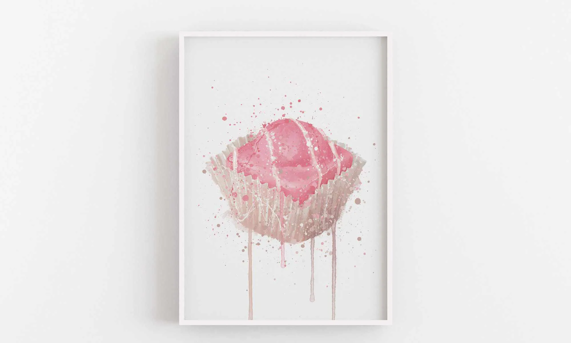 Cake Wall Art Print 'French Fancie Strawberry'