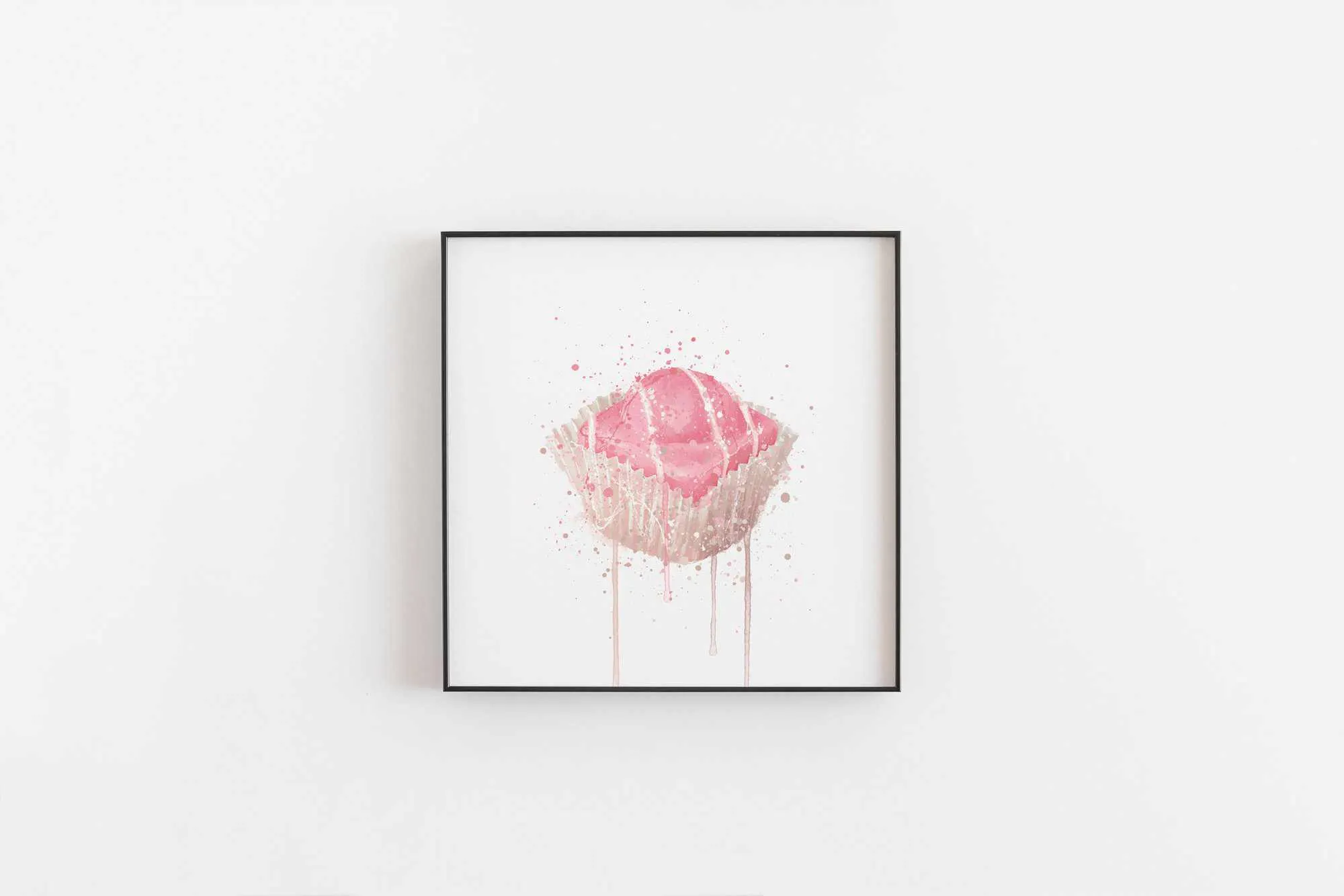 Cake Wall Art Print 'French Fancie Strawberry'