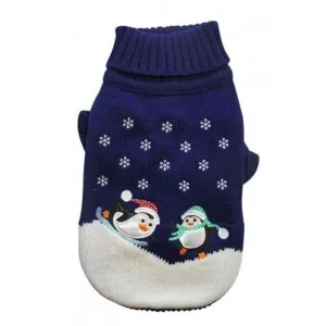 Christmas Dog Jumper - Dancing Penguins