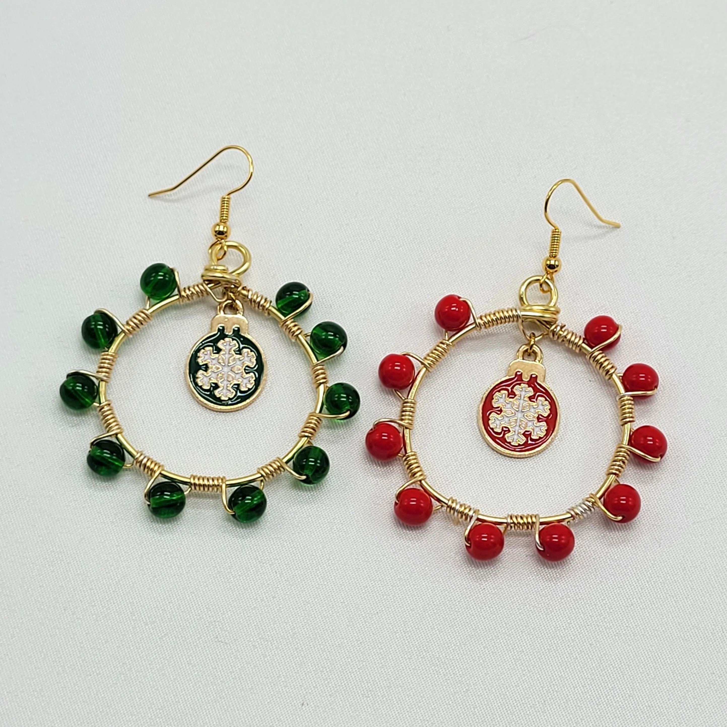 Christmas Hoop Earrings