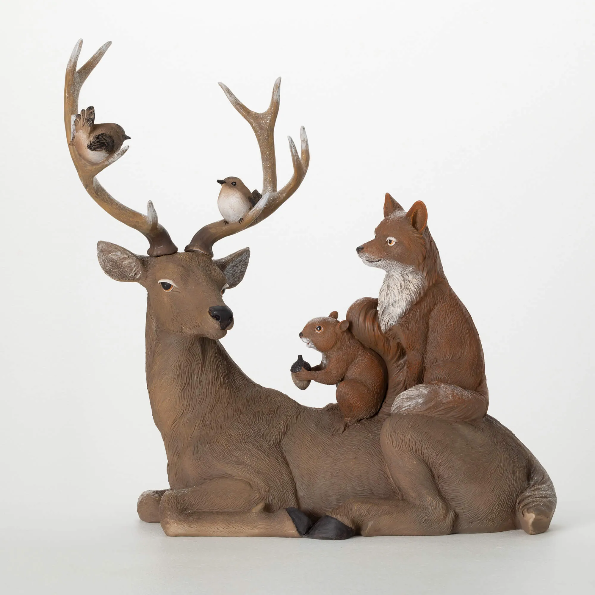 Deer Figurine With Animals