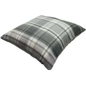 Deluxe Tartan Charcoal Grey 66cm x 66cm Floor Cushion