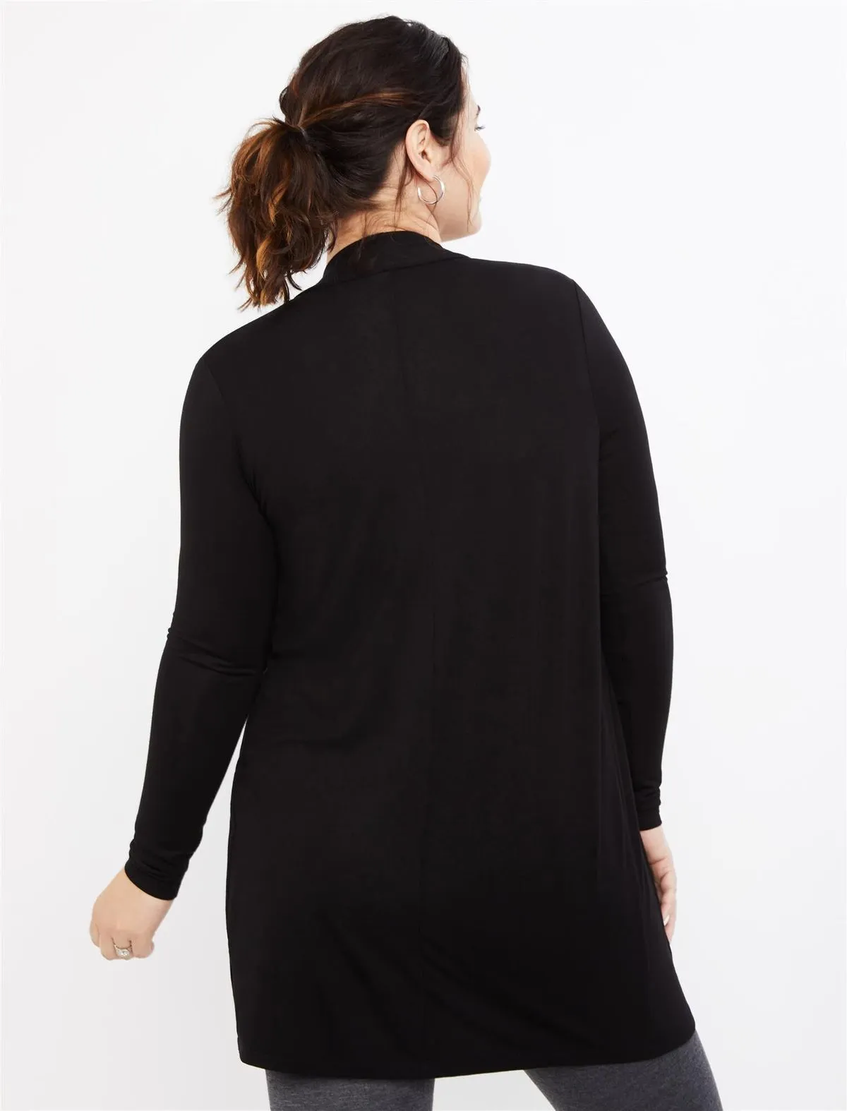 Drape Maternity Cardigan in Black