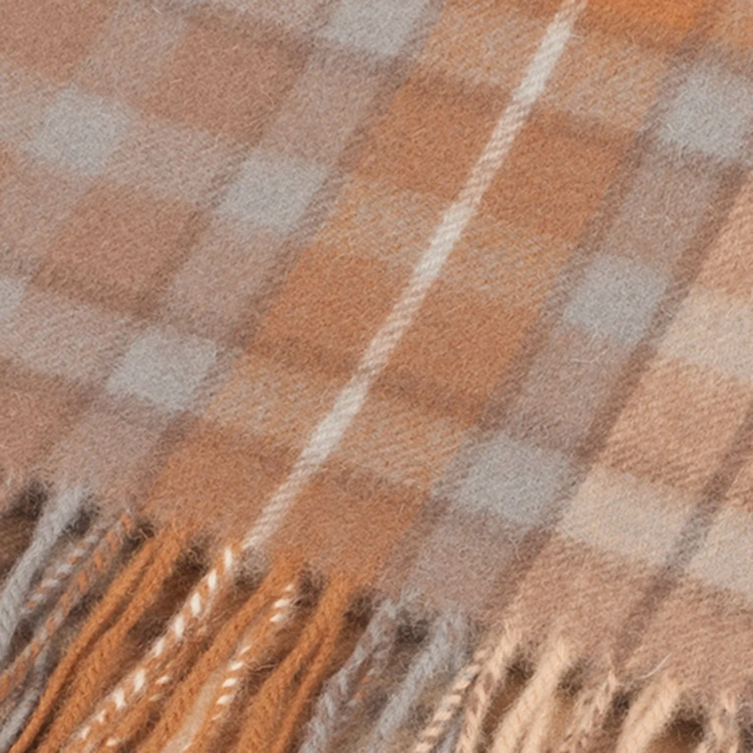 Edinburgh 100% Lambswool Scarf  Buchanan Natural