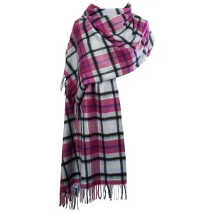 Edinburgh Cashmere Stole  Aston/Opal-Coulis