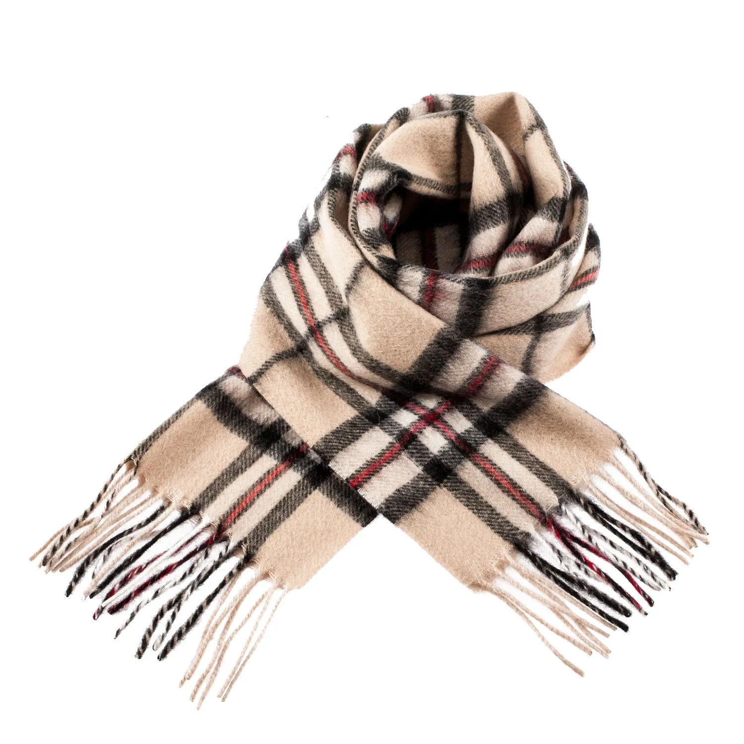 Edinburgh Lambswool Scarf  Thomson Light Beige