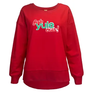 Fab-yule-ous Chenille Patch Boxy Crew