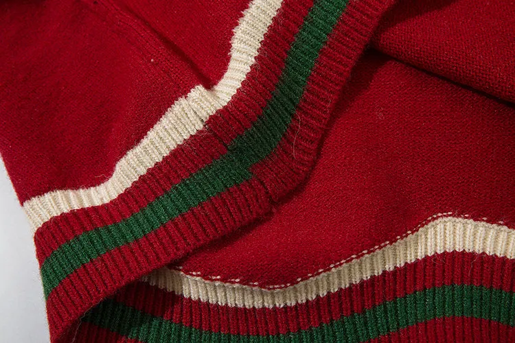 Faire Echo Vintage Christmas lapel sweater