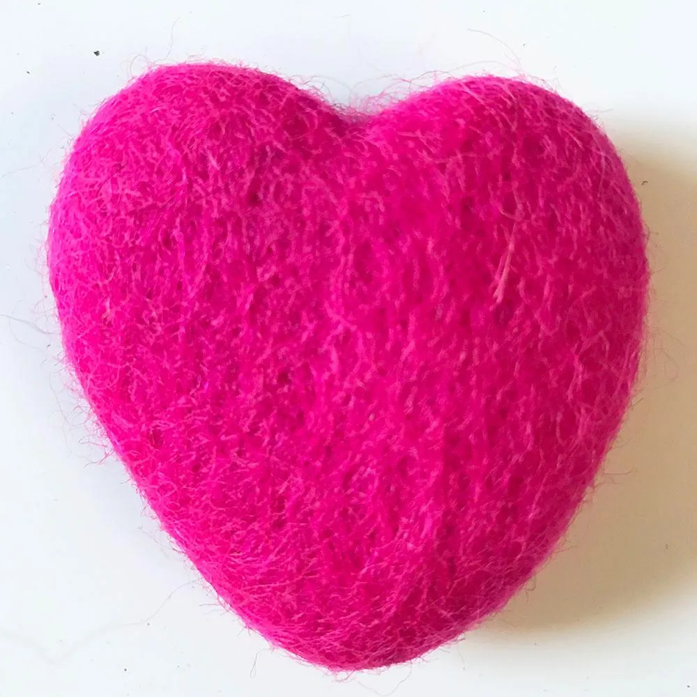 Felt Hearts Assorted Colors