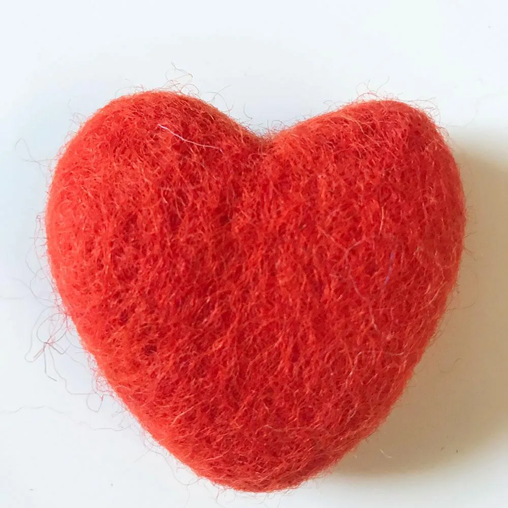 Felt Hearts Assorted Colors