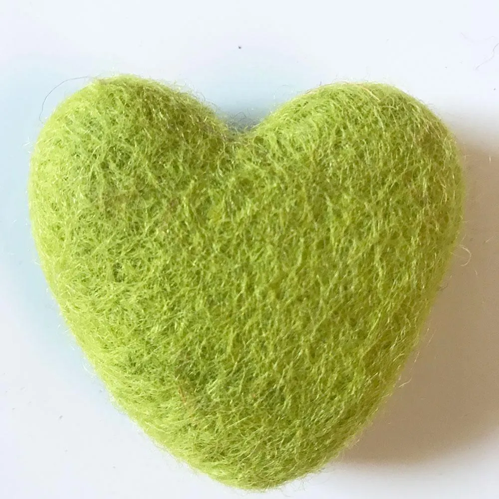 Felt Hearts Assorted Colors