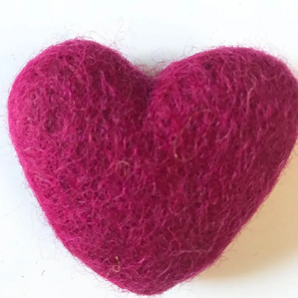 Felt Hearts Assorted Colors