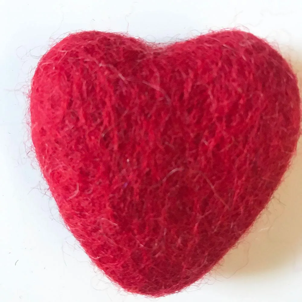 Felt Hearts Assorted Colors