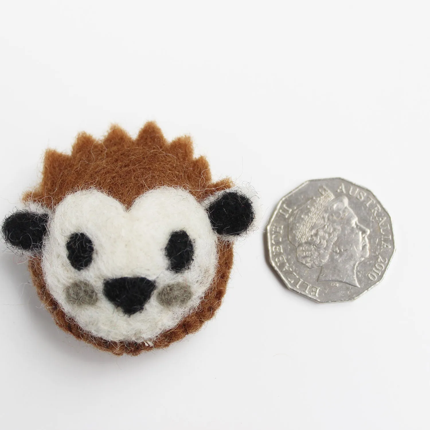 Felted Animal Head Harry Hedgehog