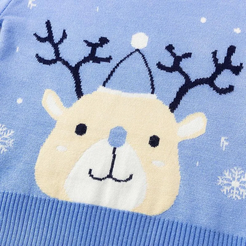 Frosted Fawn Christmas Sweater for Kids