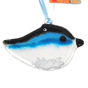 Fused Glass Suncatcher - Blue Bird