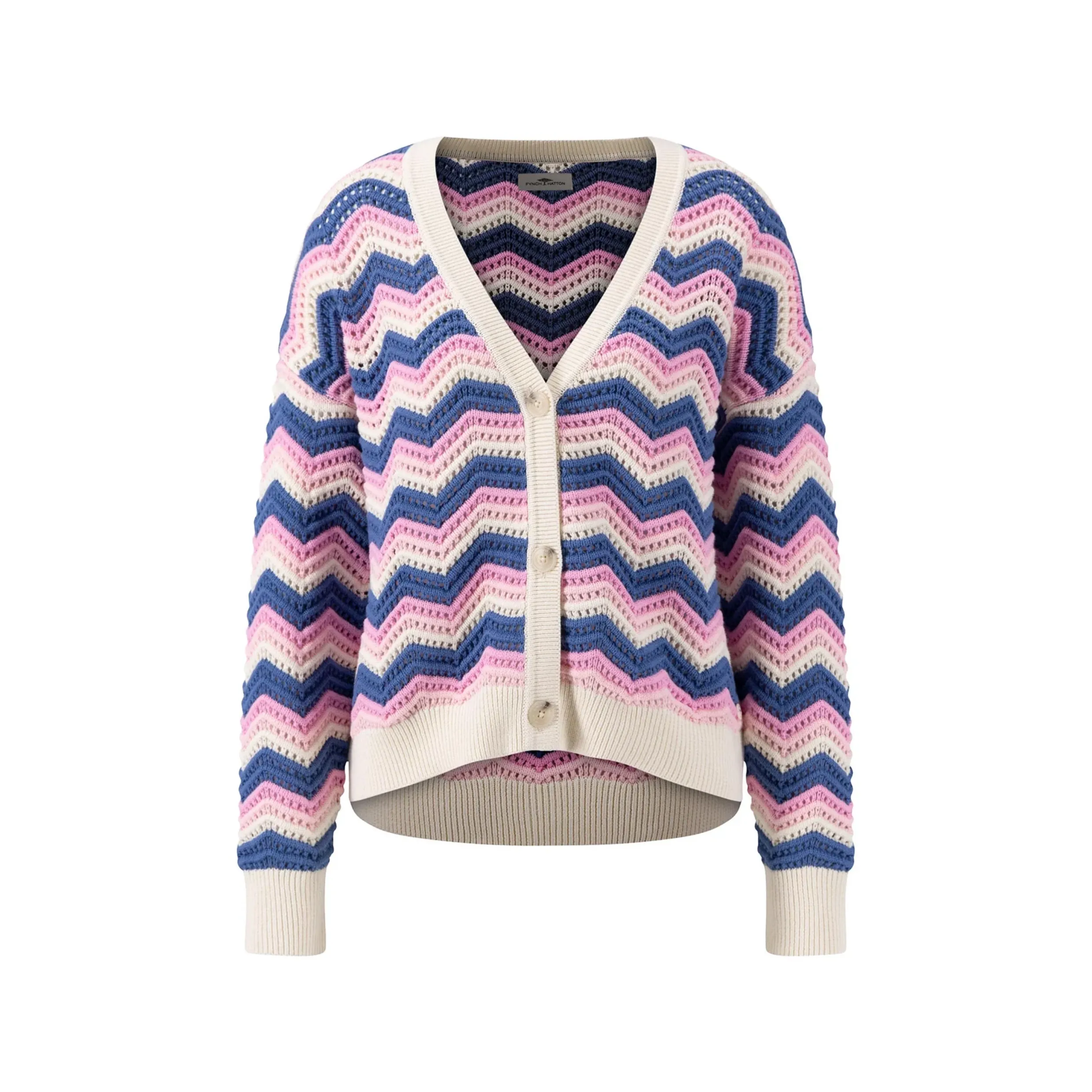 Fynch-Hatton Multi Knit Jumper In Fondant Pink 24027133