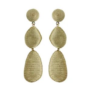 Gold Lido Statement Drop Earrings