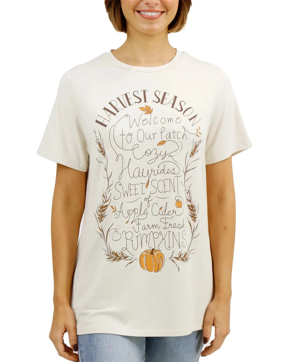 Grace & Lace Girlfriend Fit Graphic Tee - Harvest Season