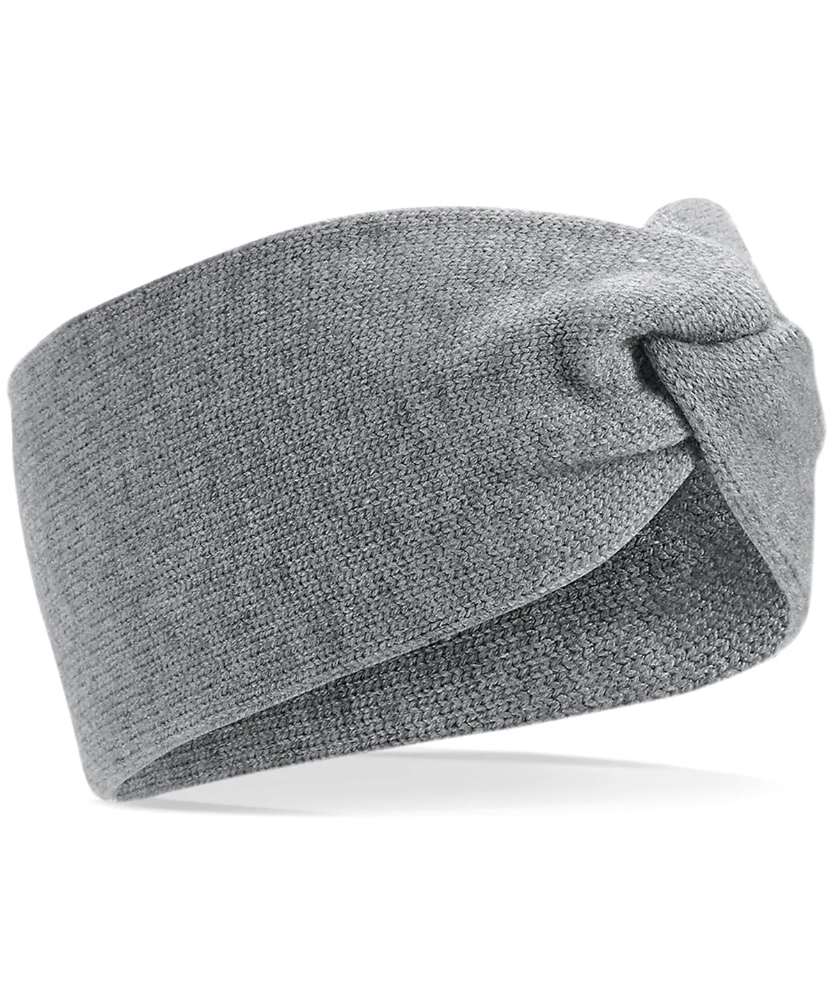 Grey Marl - Twist knit headband