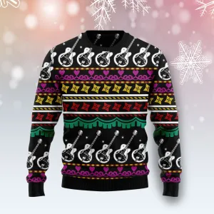 Guitar Christmas Ugly Christmas Sweater, 3D Sweater Guitar for Men Women