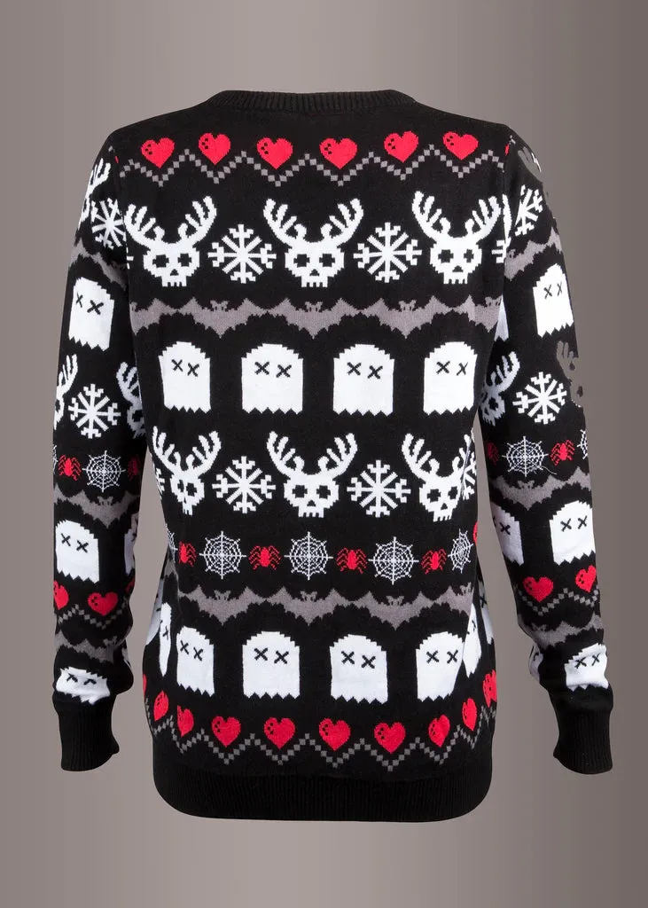 HAVE YOURSELF CREEPY LIL CHRISTMAS UGLY XMAS SWEATER