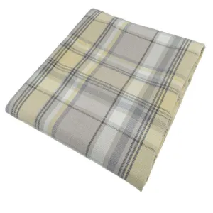 Heritage Yellow   Grey Tartan Table Runner