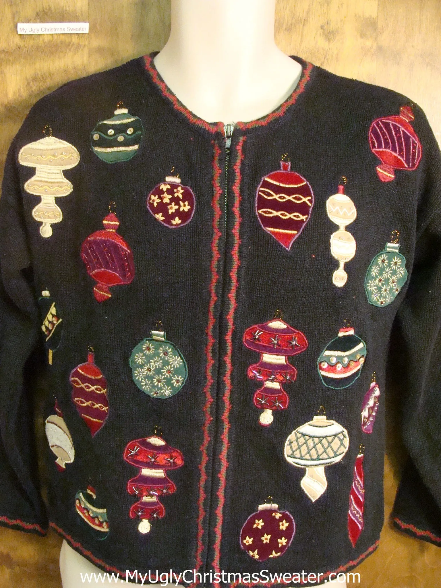 Holiday Ornaments Cheesy Christmas Sweater