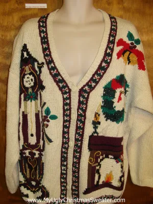 Horrible 80s Mess Ugly Christmas Sweater Cardigan