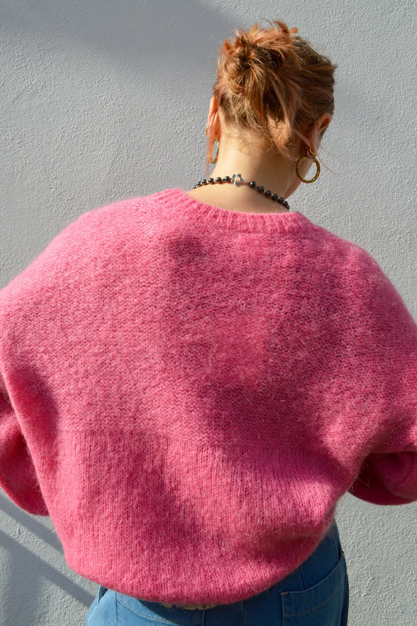 ICHI Marita Chateau Rose Knit Pullover