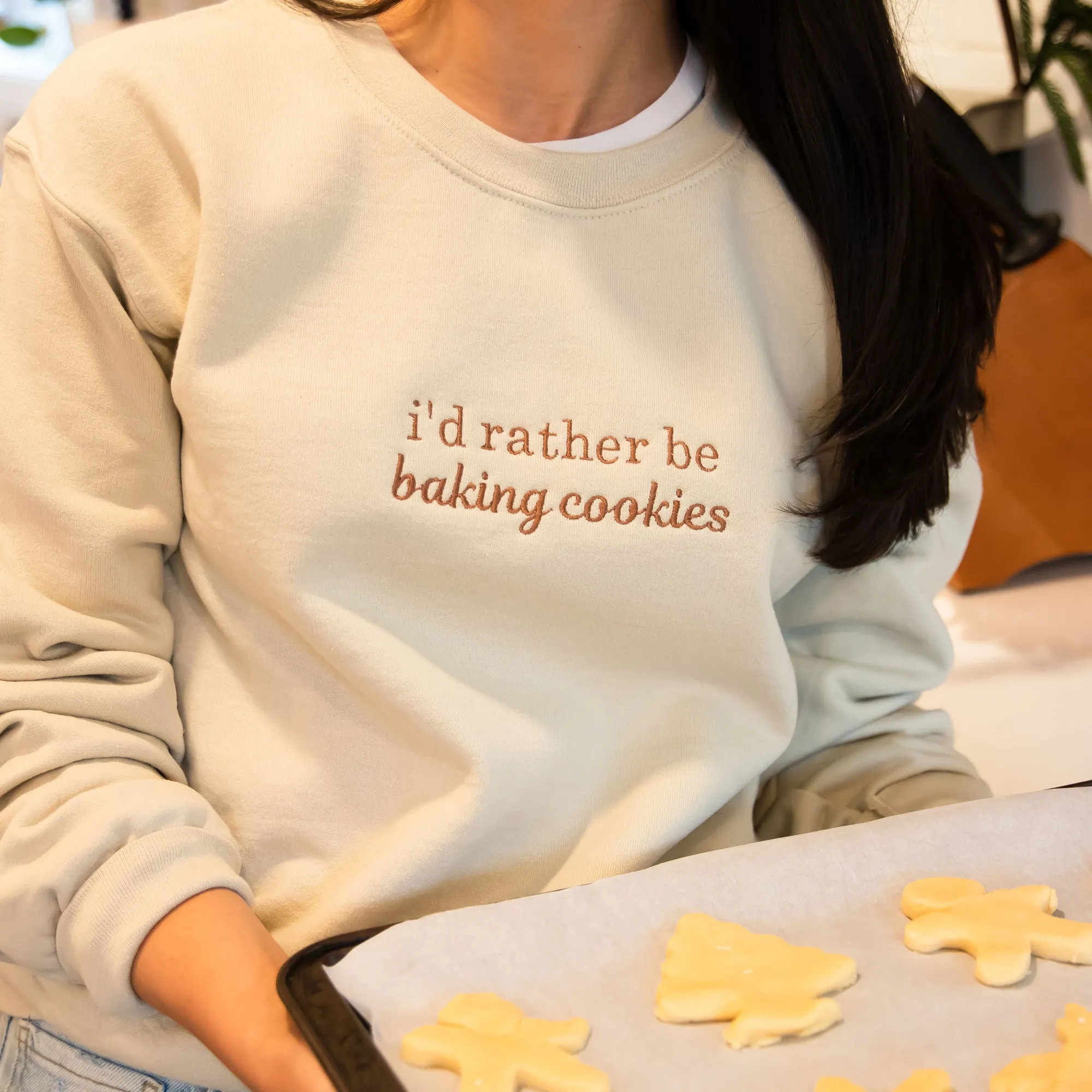 I'd Rather Be... CHRISTMAS EDITION Embroidered Gemma Sweatshirt