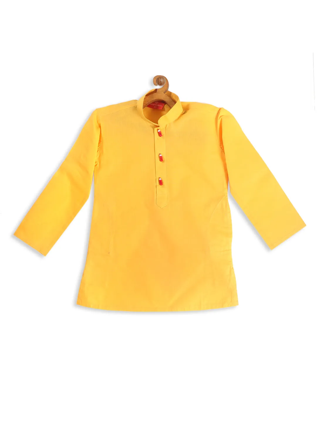 Jashvi Boy's Yellow Kurta