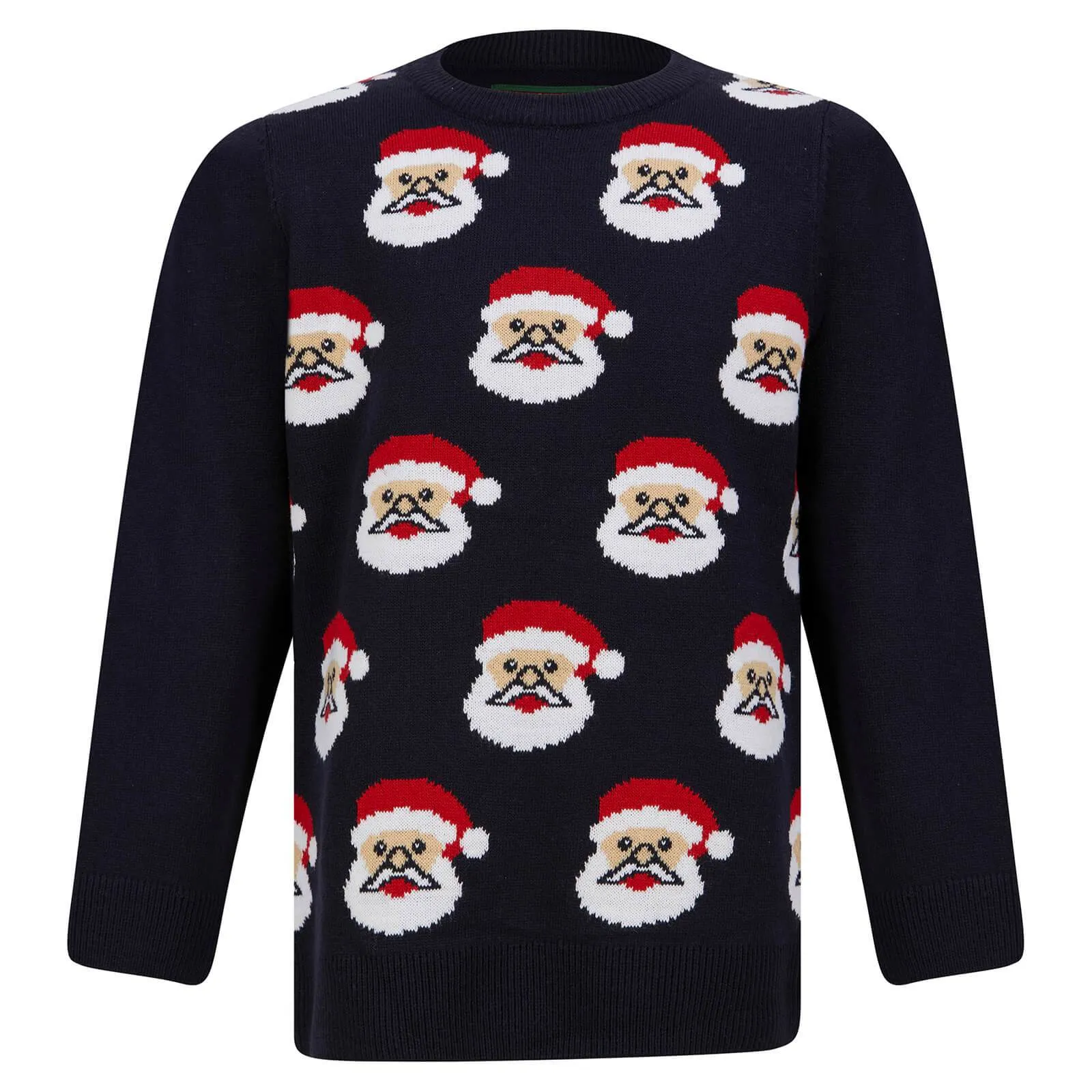 Kids Christmas Jumper Novelty Santa Claus Faces