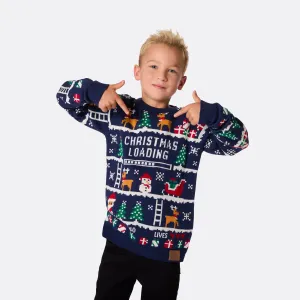 Kids' Retro Video Game Christmas Jumper