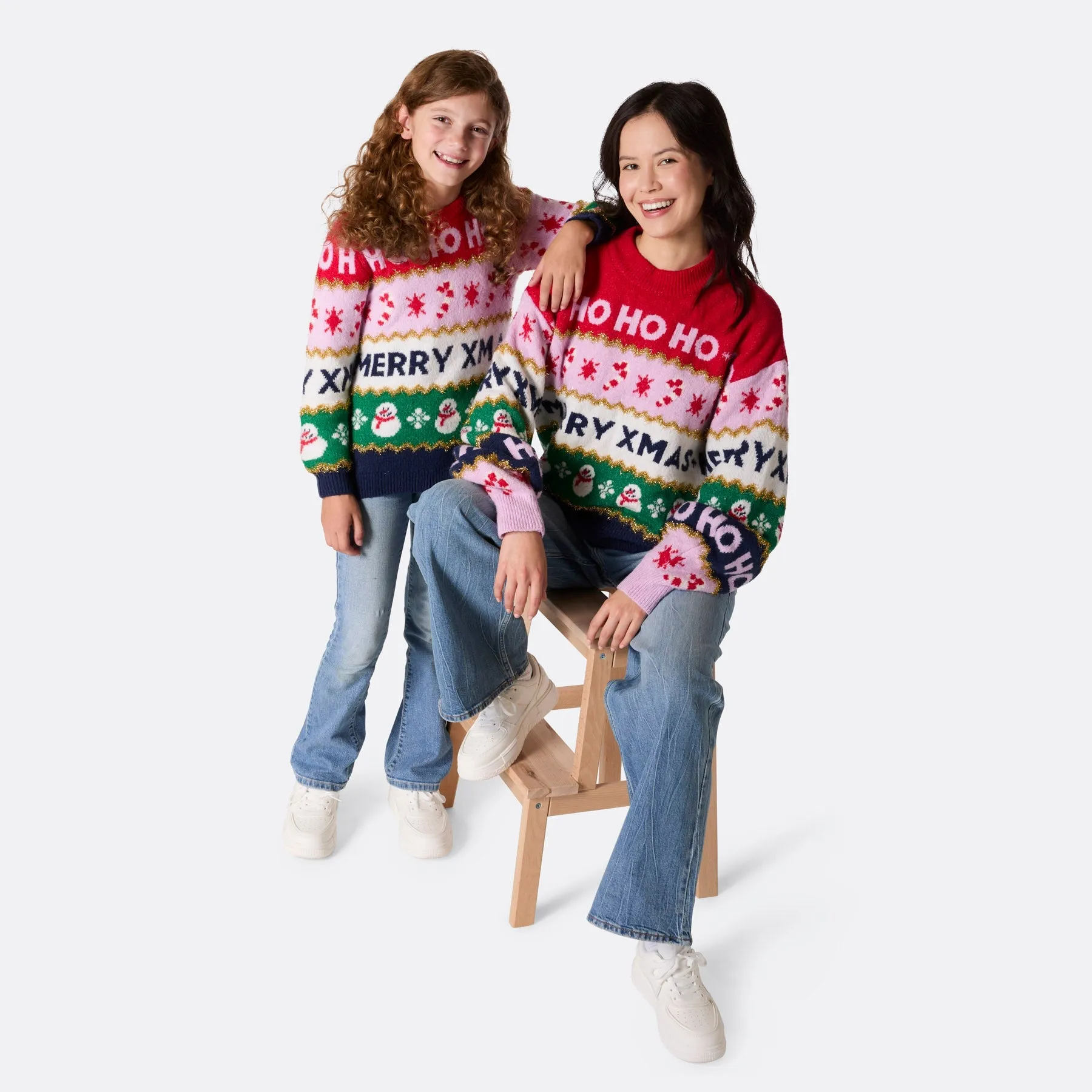 Kids' Striped Christmas Jumper