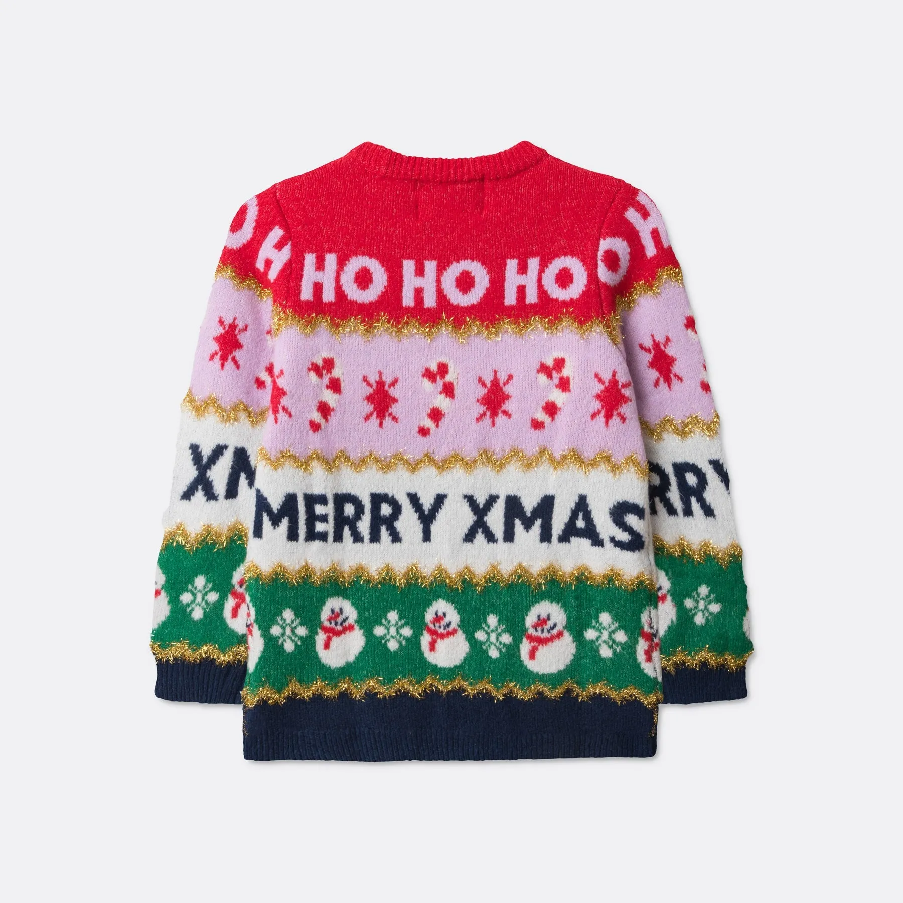 Kids' Striped Christmas Jumper