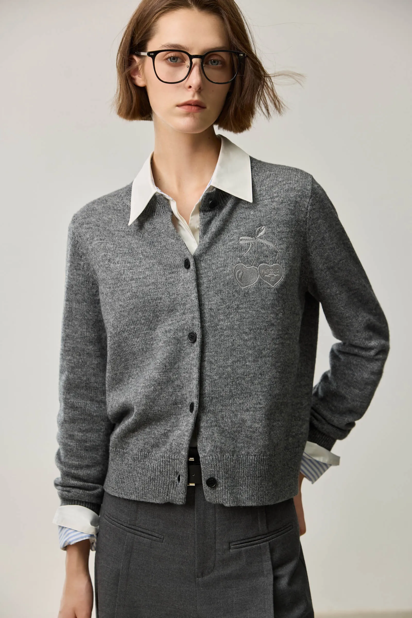 LILY Collegiate Knit Cardigan