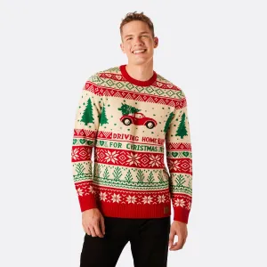 Men's Driving Home Christmas Jumper