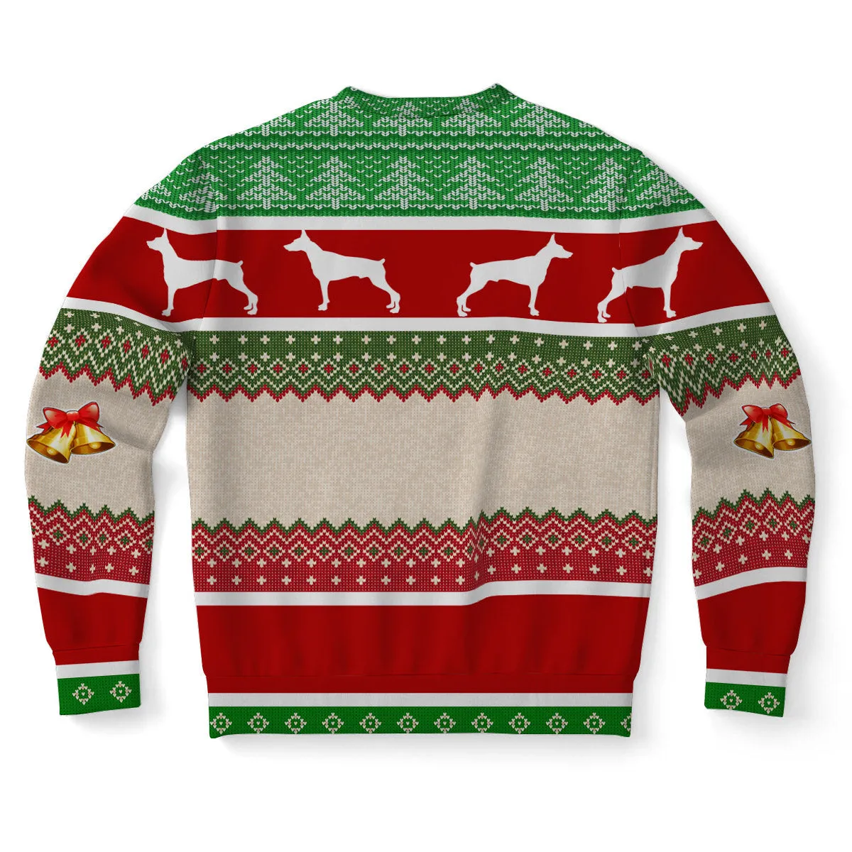 Merry Woofmas Doberman Dog Ugly Christmas Sweater, Perfect Shirt for Dog Lovers Christmas