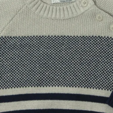 Navy Striped Sweater