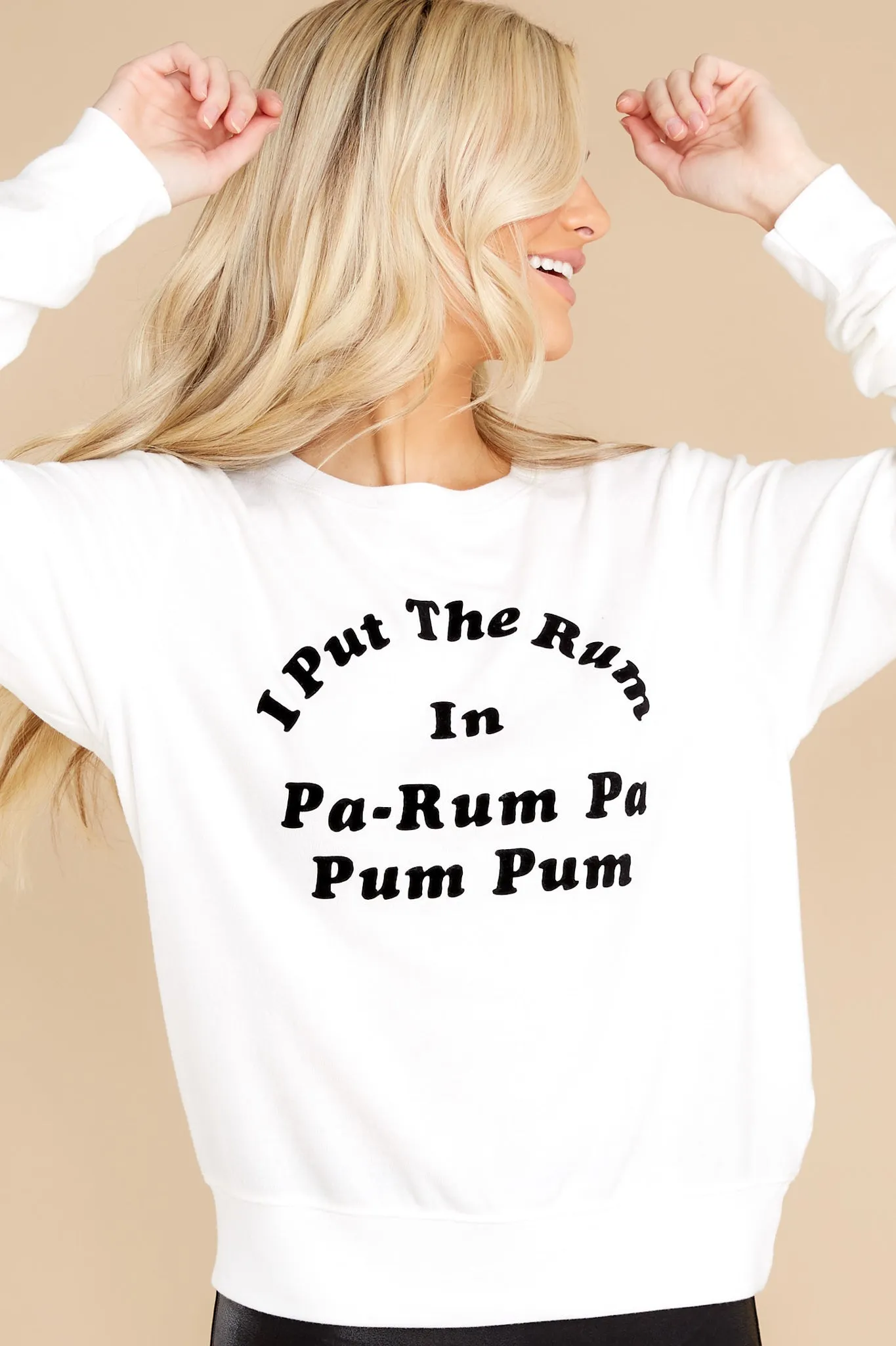 Pa Rum Pa Rum Vanilla Baggy Beach Jumper